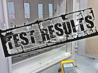 Cross-Linking Contact Adhesive Sheer Adhesion Failure Test Results