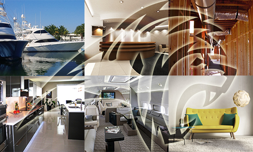 Yachts, reception areas, buildings, kitchens, airplanes & furniture. Tensor on them all!