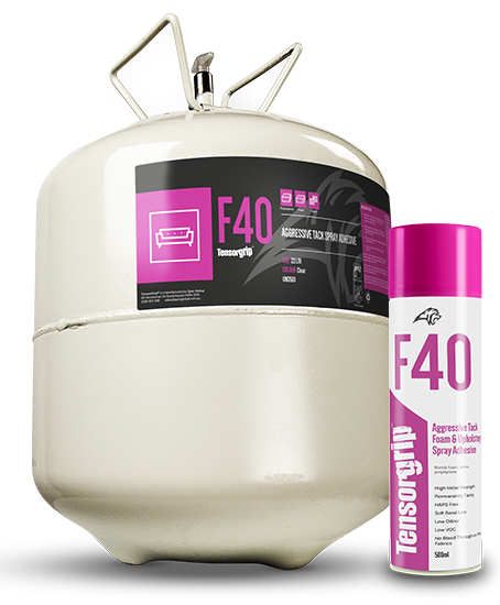 Tensorgrip F40 - Hi-Grab Foam & Fabric Spray Adhesive