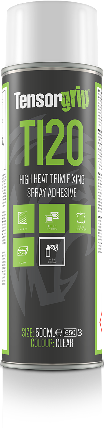 Tensorgrip T120 - High Heat Trim Fixing Spray Adhesive