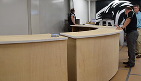 Building Curved Counters...and Teamwork!